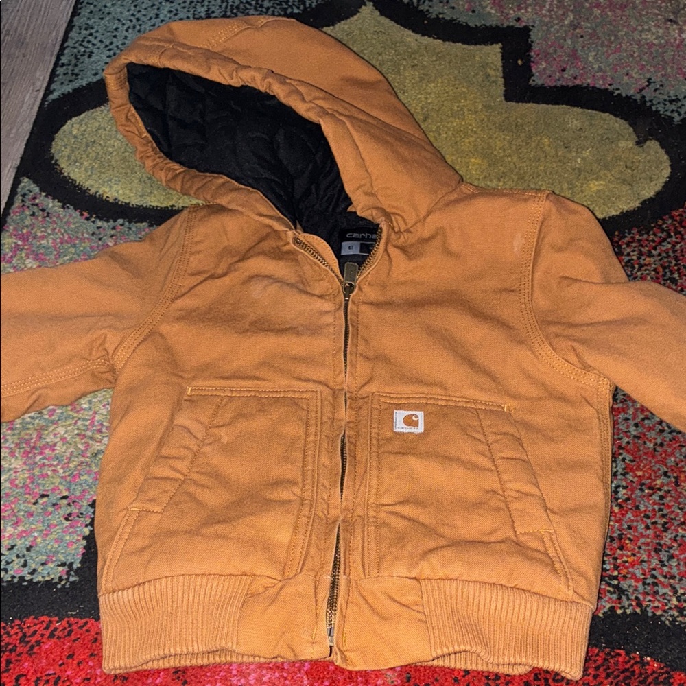 Carhartt Kids' Tan Hooded coat